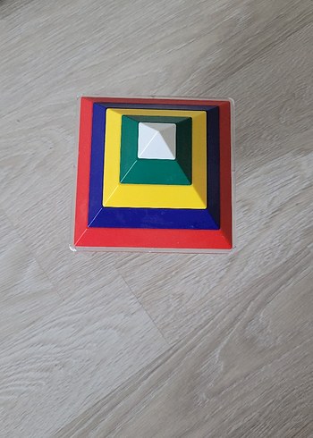 Beden Renk Renkli Piramit Eğitici Oyuncak Bloklar