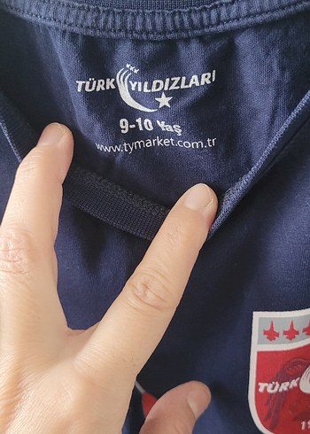 Lacivert Baskılı Kısa Kollu Tişört - Görsel 3