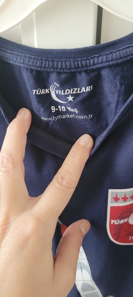 Lacivert Baskılı Kısa Kollu Tişört - Görsel 3