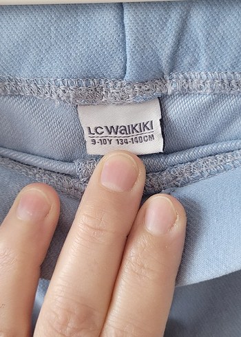 Mavi İspanyol paça Kot Pantolon Tayt - Görsel 3