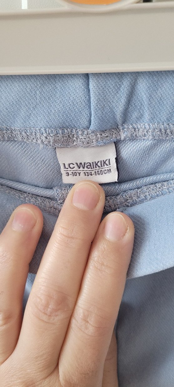 Mavi İspanyol paça Kot Pantolon Tayt - Görsel 3