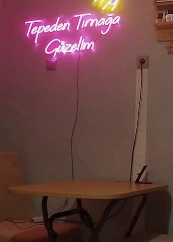 diğer Beden Neon led tabela