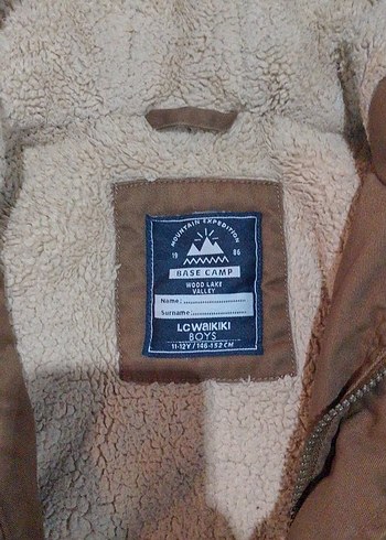 Kürklü Kapüşonlu Kahverengi Erkek Çocuk Mont - Görsel 2