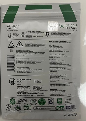 One More Painless Night Glu Ağrı bandı - Görsel 2