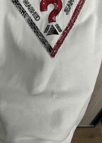 Baskılı Beyaz Erkek Guess Sweatshirt - Uzun Kollu - Görsel 4