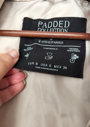 Stradivarius Düğmeli Bej Kadın Kışlık mont