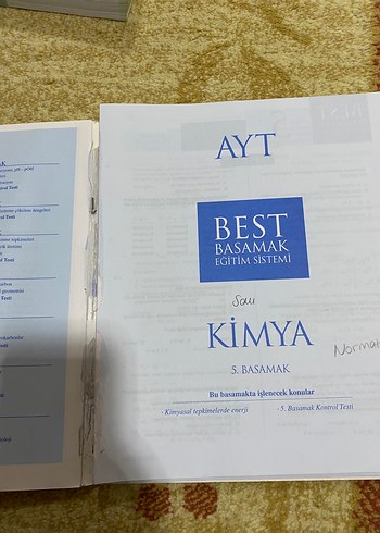 Kültür AYT Kimya Soru Bankası Best Basamak
