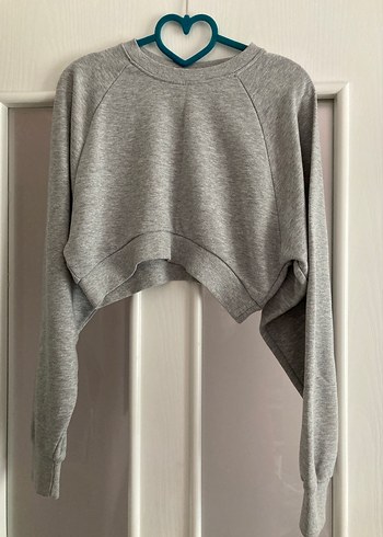 Gri Kadın Uzun Kollu Sweatshirt