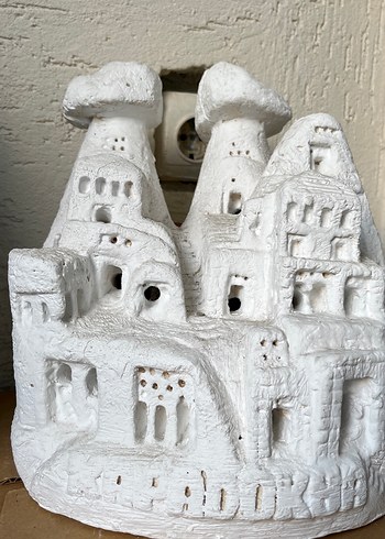 Beyaz Dekoratif Kapadokya Figürini - Görsel 4