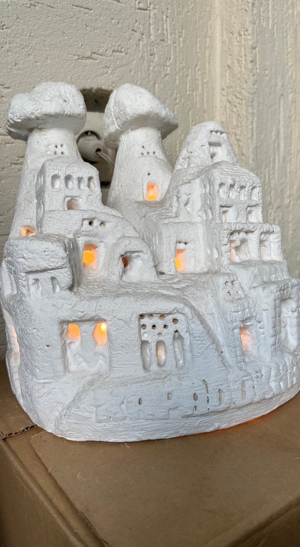 Beyaz Dekoratif Kapadokya Figürini - Görsel 3