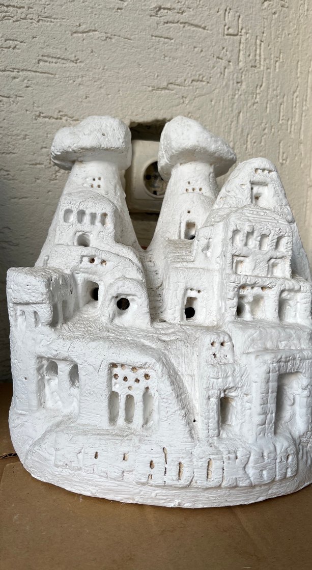 Beyaz Dekoratif Kapadokya Figürini - Görsel 4