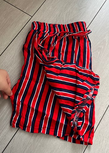 Renkli Çizgili Kısa şort - Görsel 2