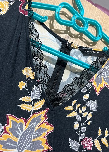 Çiçek Desenli Uzun Bohem Elbise - Görsel 3