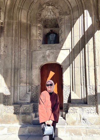 Deri Camel Rengi Kadın Kimono - Görsel 3