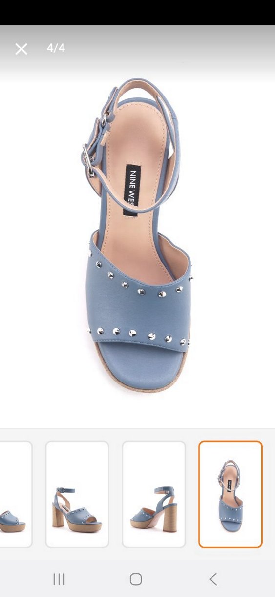 Mavi Denim Platform Topuklu Kadın Ayakkabı - Görsel 3