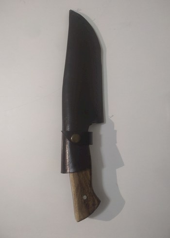 Kahverengi Ahşap Saplı Bıçak ve Kılıf - Görsel 3
