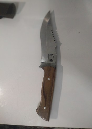 Kahverengi Ahşap Saplı Bıçak ve Kılıf - Görsel 2