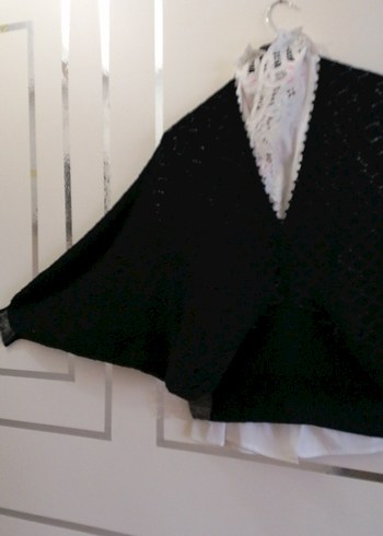 Siyah kendi el emeğim şık tasarımlı kazak yeni - Görsel 3