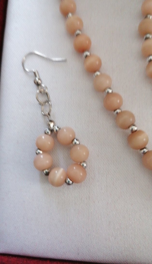 Sedef taştan şık tasarımlı bayan takı seti yeni ürün - Görsel 5