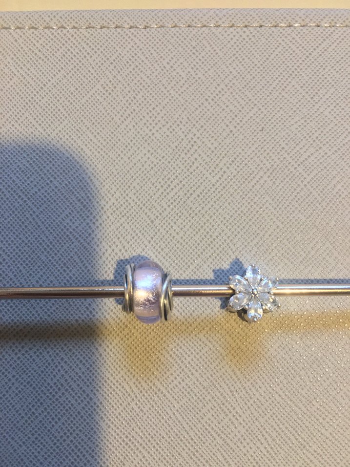 Pandora Etrafı çevrili  Pembe Murano charm - Görsel 2