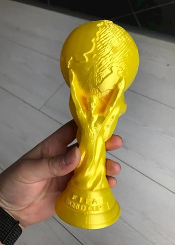 Altın Renkli Parlak Dünya Kupası Figürü - Görsel 2