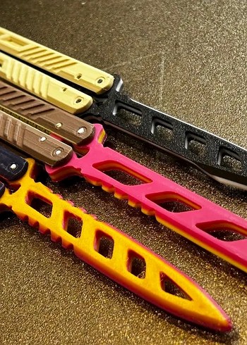 Renkli Kelebek Bıçak - Görsel 2