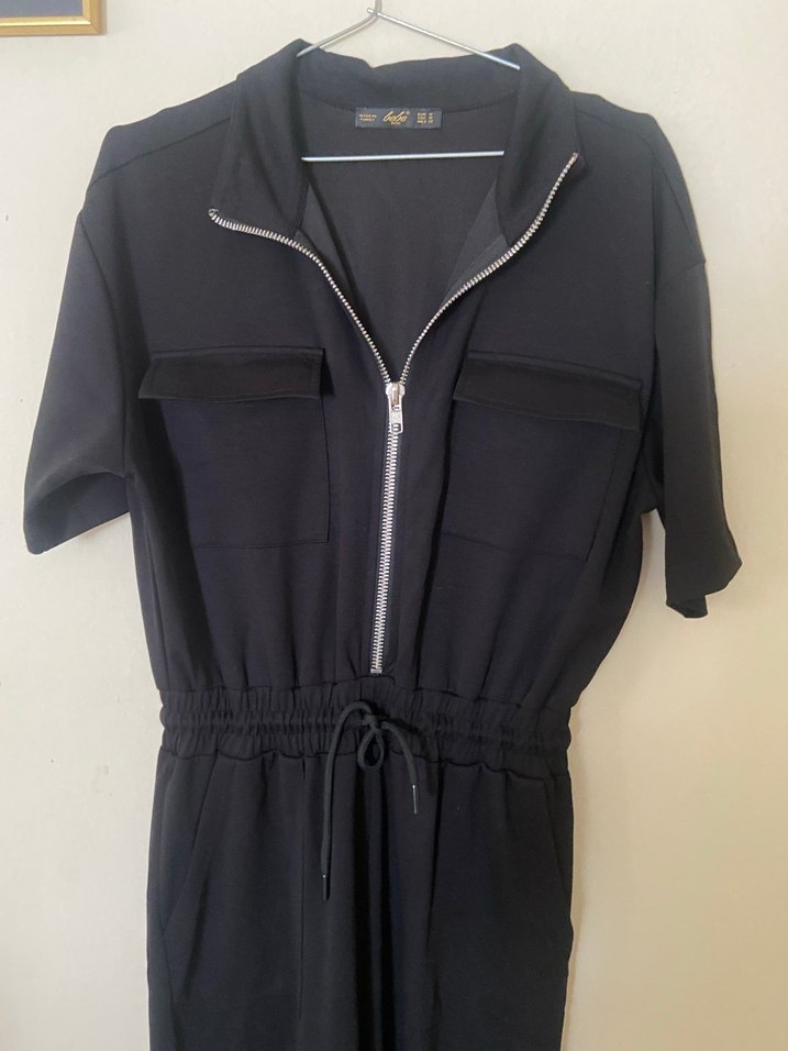 Fermuarlı Pamuklu Uzun Tulum - Görsel 2