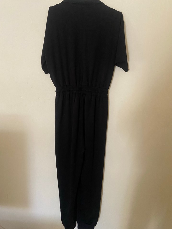 Fermuarlı Pamuklu Uzun Tulum - Görsel 5