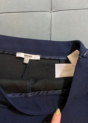 Koton Lacivert Şort Etek - Görsel 7