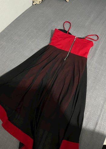 Önü kısa arkası midi tüllü elbise - Görsel 2