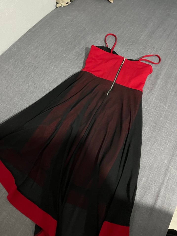 Önü kısa arkası midi tüllü elbise - Görsel 2