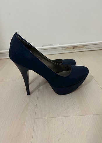 Lacivert platform topuk  Kadın Ayakkabı - Görsel 2