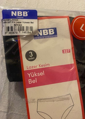 NBB Siyah Lazer Kesim Yüksel Bel 2 lidir