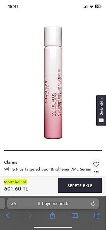 Clarins Leke Serumu