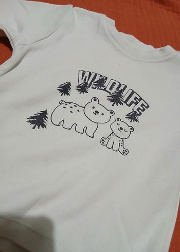 Beyaz Baskılı Uzun Kollu - Görsel 2