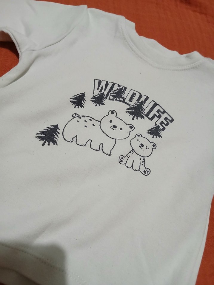 Beyaz Baskılı Uzun Kollu - Görsel 2