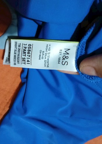 Uzun Kollu Erkek Çocuk Mavi Baskılı Mayo Üstü - Görsel 3