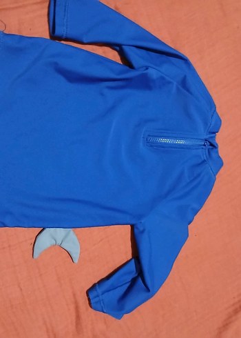 Uzun Kollu Erkek Çocuk Mavi Baskılı Mayo Üstü - Görsel 2