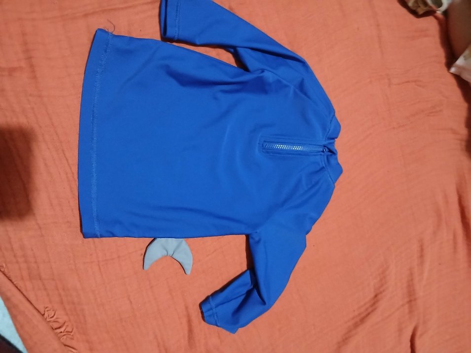 Uzun Kollu Erkek Çocuk Mavi Baskılı Mayo Üstü - Görsel 2