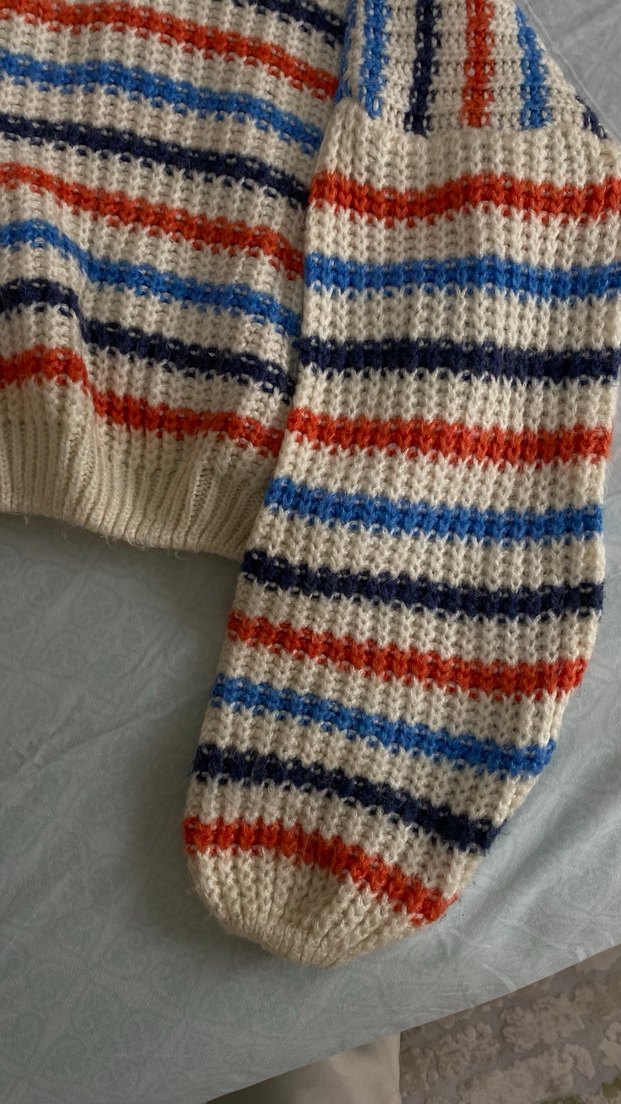 Çizgili Renkli  Kazak - Görsel 3