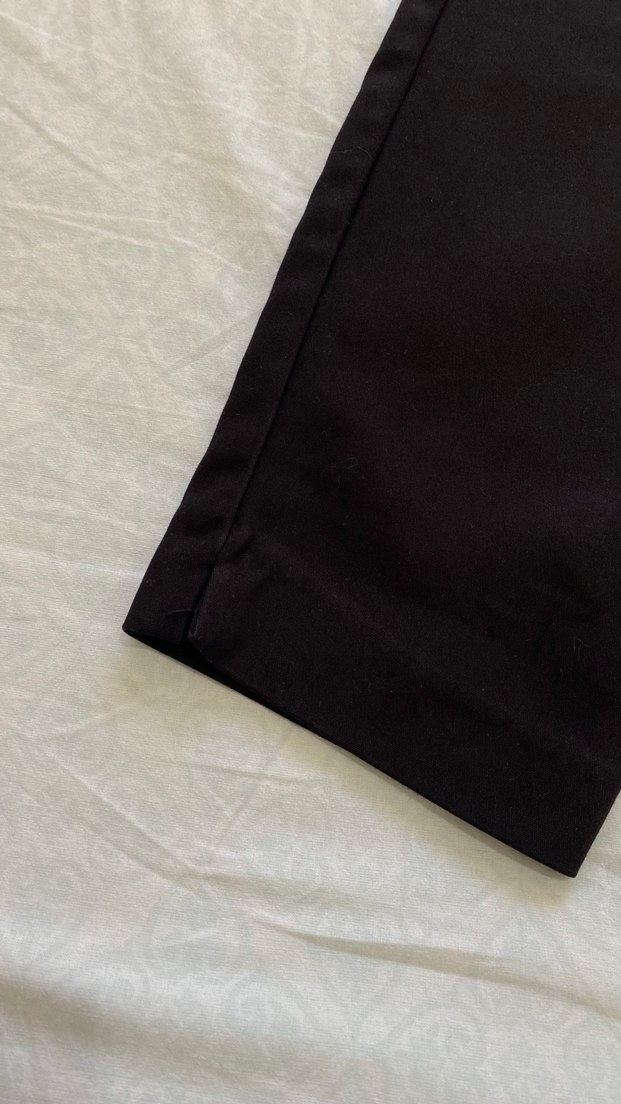 Siyah  Kumaş Pantolon - Görsel 4