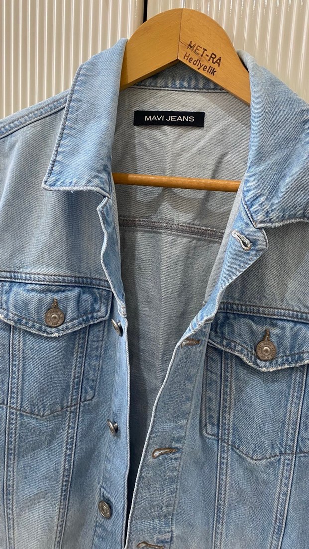 Mavi Denim Ceket - Görsel 4