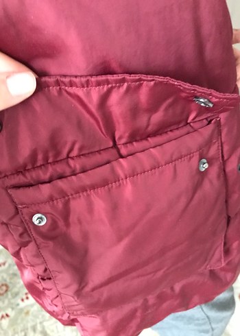 Bordo Kapüşonlu Erkek Kışlık Ceket - Görsel 7