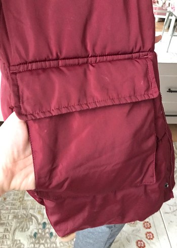 Bordo Kapüşonlu Erkek Kışlık Ceket - Görsel 6