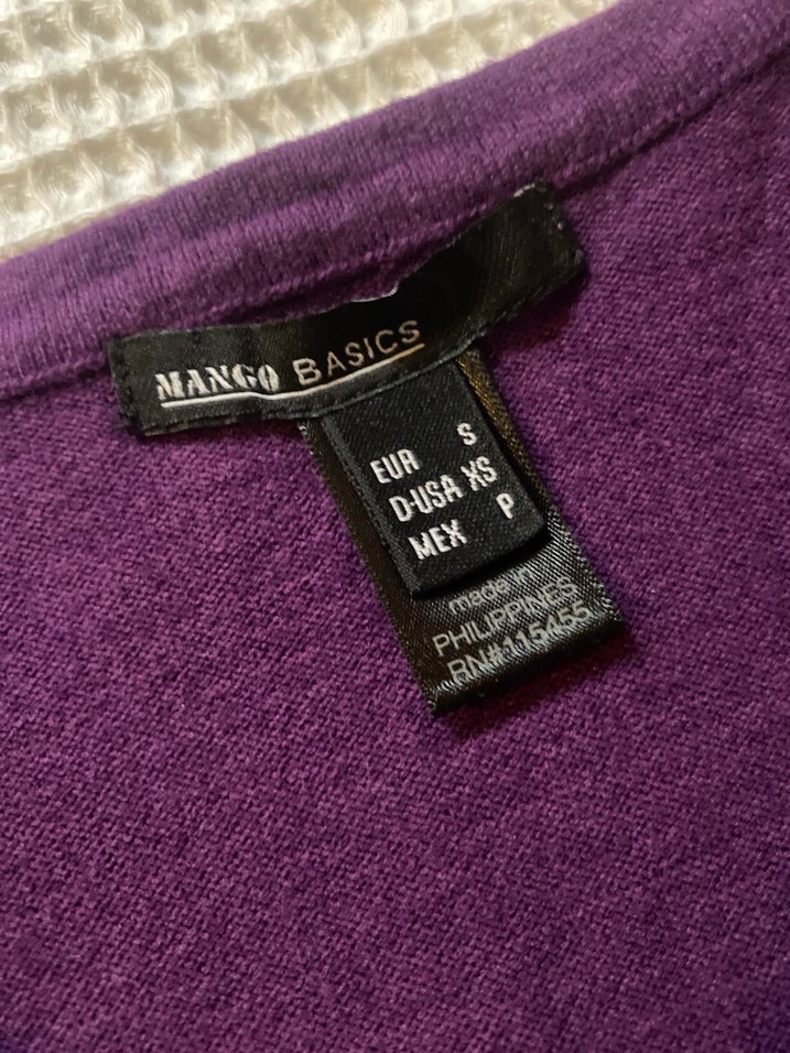 Mor Yarım Kollu Mini Triko Elbise - Görsel 2