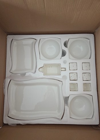 Beyaz Seramik Yemek Takımı Seti - Görsel 6