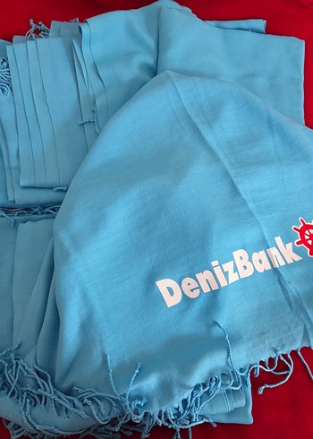 Mavi İpek Görünümlü Kadın Şal - Görsel 4