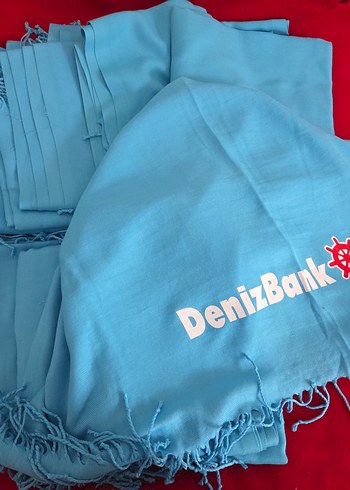 Mavi İpek Görünümlü Kadın Şal - Görsel 3