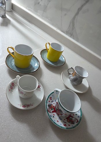 Renkli ve Desenli Fincan Setleri - Görsel 10