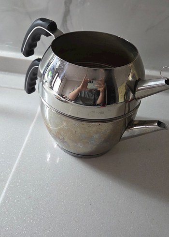 Gri Çaydanlık Seti - Görsel 9